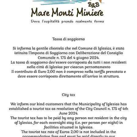Mare Monti Miniere Oda ve Kahvaltı Iglesias